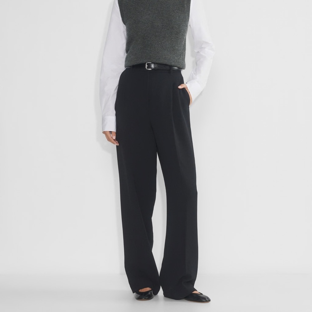 Aritzia the Effortless High Waisted Wide Leg Pleated Pant - *Short Length*